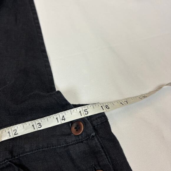 Lily Ashwell Black Linen Overalls Women's Small Indie Lagenlook - Picture 5 of 8